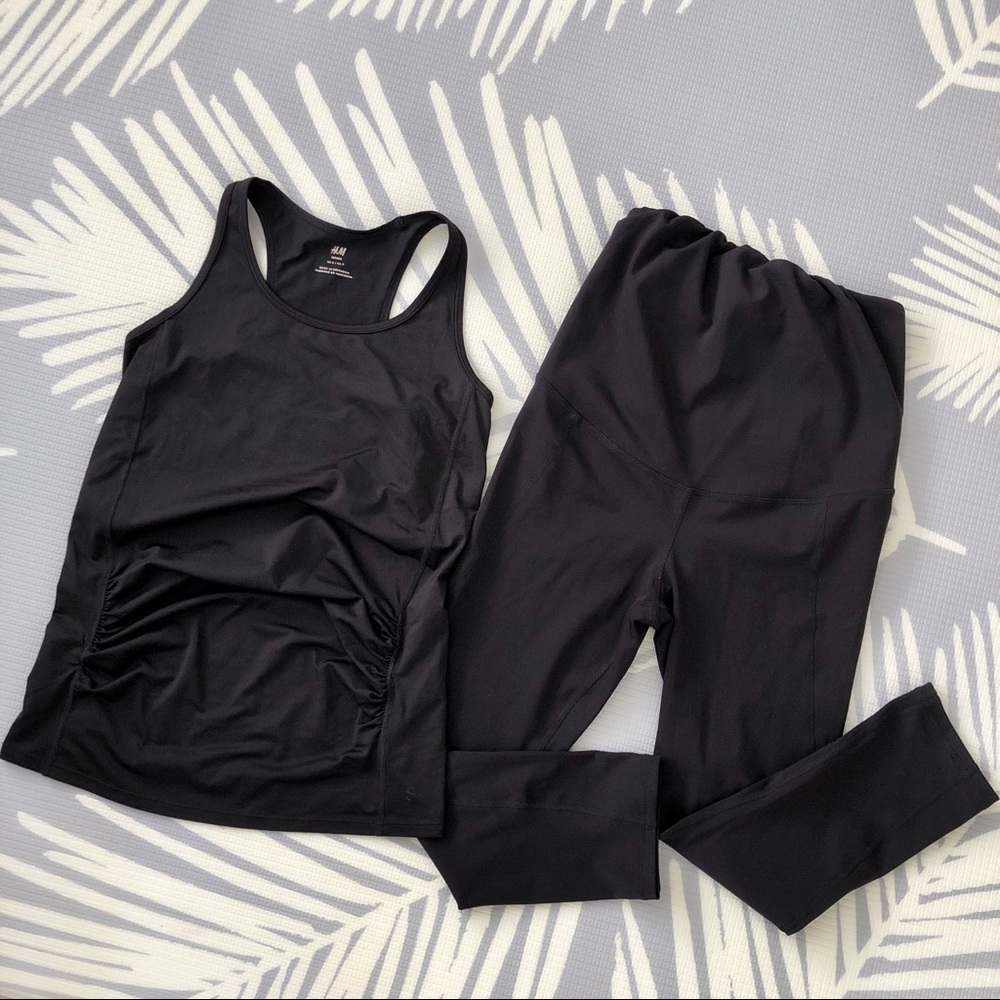 H&M Mama athletic tank and legging set